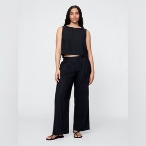 Gap 365 Low Rise Linen-Blend Trousers